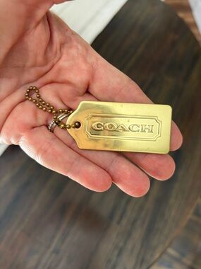 Coach Gold Logo Hang Tag